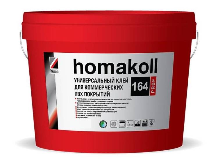 Клей для ПВХ Homakoll 164 Prof морозостойкий 20кг