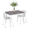 Стол Bradex Home Oslo FR 0906 мрамор сиена, белый 100(130)x80x76 фото 7
