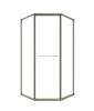 Душевой уголок Timo TTSS-100/13C-8L профиль никель, стекло прозрачное, 100x100x200