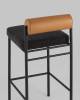 Набор из 2 полубарных стульев Stool Group Балла FDC9939 sDC6095-10+b270-28 X2 темно-серый, коричневый, экокожа фото 7