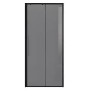 Душевая дверь Niagara Nova NG-85-9TB профиль черный матовый, стекло тонированное, 90x195