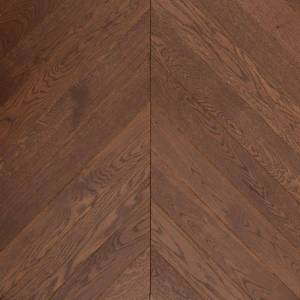 Паркетная доска Lab Arte Chevron Дуб Селект Табак лак 450-600x150x14