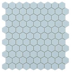 Мозаика Vidrepur Hex Nordic № 925 Голубой (на сетке) 30.7x31.7