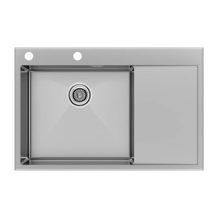 Мойка кухонная Paulmark Kroner-Edge 78F PM777851-BSL Брашированная Сталь, 78x51