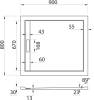 Поддон для душа Cezares TRAY-AS-AH-90/80-30-W 90x80, белый фото 3