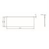 Фронтальная панель Am.Pm X-Joy W94A-160-070W-P 160x70 фото 2