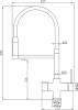 Смеситель для кухни ZorG Steel Hammer SH 2003 CR хром, с гибким изливом фото 2