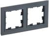 Рамка 2-постовая IEK Brite BR-M22-K53 графит