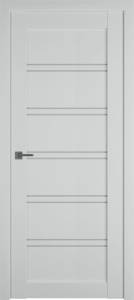 Межкомнатная дверь Владимирская Фабрика Дверей Emalex 28 Emalex Steel стекло White Cloud 800x2000