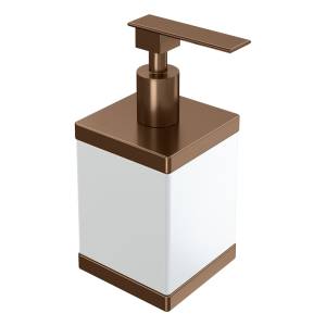 Дозатор Boheme Qubic 10969-BRB Brushed Bronze