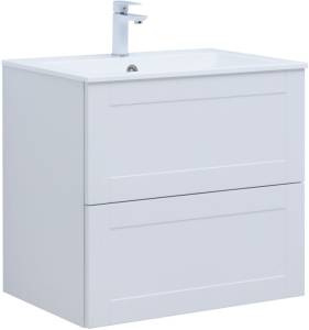 Тумба с раковиной Aquanet Терра 00313233 70 белый матовый