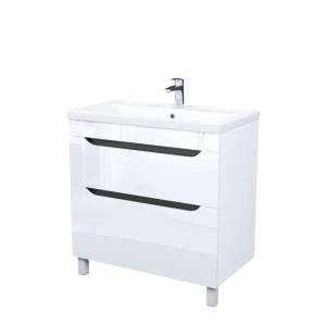 Тумба с раковиной Iddis Ray RAY80WFi95K белая, 80 см