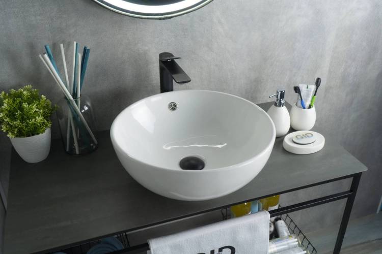 Раковина Gid Esfera N9003a 51103 белая, 43x43x17.5