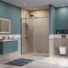 Душевая дверь в нишу BelBagno SOFT_CLOSE-2-BF-1-160-C-GM профиль оружейная сталь, стекло прозрачное, 160x200 фото 3