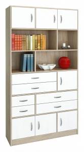 Шкаф комбинированный МФ Мастер Либерти-61 Либерти-61-ДС-БТ дуб сонома / белый