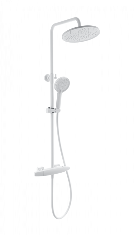Душевая стойка Wonzon & Woghand WW-B3035-A1-MW с термостатом, белый
