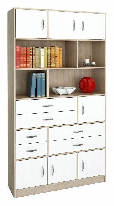 Шкаф комбинированный МФ Мастер Либерти-61 Либерти-61-ДС-БТ дуб сонома / белый