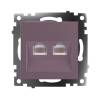 Розетка компьютерная 2-местная Stekker GLS00-7109-04 50006