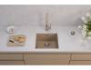 Мойка кухонная Alveus Granital Omni 20 1150047 Beige-G55 с сифоном, 45x45 фото 4