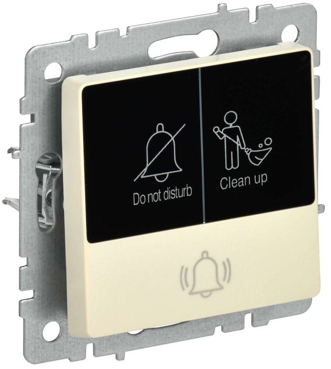 Кнопка звонка IEK Brite BR-V14-2-10-K10 бежевый