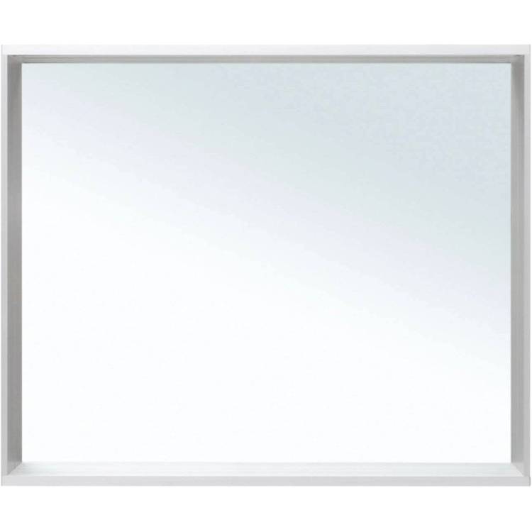 Зеркало Allen Brau Reality 90 1.32019.02 с LED подсветкой, серебро брашированное, 750x900x140
