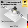 Встраиваемый светильник Technical Gyps Modern DL005-1-01-W фото 2