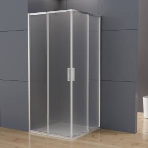 Душевой уголок Vincea Rapid-N VSS-3RN9010E10MT профиль хром, стекло текстурное, 100x90x195