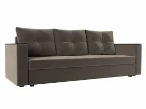 Диван прямой Лига Диванов Атланта Лайт 112639 Коричневый
