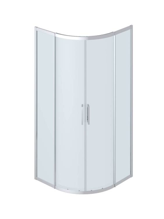 Душевой уголок Cezares PLANE-R-2-90-C-CR профиль хром, стекло прозрачное, 90x90x195