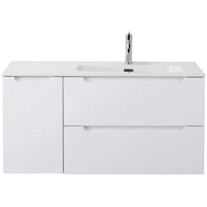 Тумба с раковиной BelBagno ETNA-1000-2C-1A-SO-BL-R bianco lucido правая