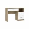 Стол Туалетный НК-Мебель Бланка Дуб Сонома/Белый глянец