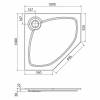 Поддон для душа Cezares Tray TRAY-S-P-100-56-W 100x100 фото 3