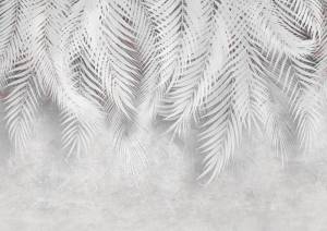 3D Фотообои Artegrafico «Тропическая нежность в белых тонах» TP-043 песок