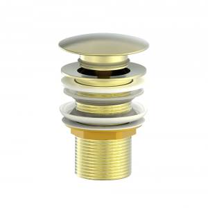 Донный клапан для раковины Wonzon & Woghand WW-88SS02-BG брашированное золото