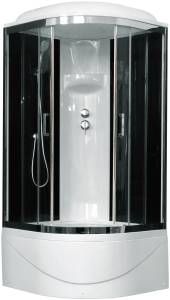Душевая кабина Royal Bath RB 90BK6-BT-CH с высоким поддоном, с сиденьем