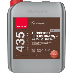 Антисептик невымываемый декоративный Neomid 435 рябина 5 кг