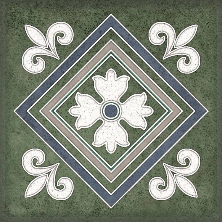 Декор Керлайф Smalto 924214 Decor 2 Verde 15x15