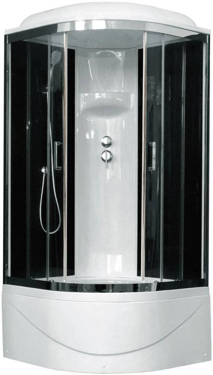 Душевая кабина Royal Bath RB 90BK6-BT-CH с высоким поддоном, с сиденьем