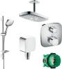 Душевой комплект Hansgrohe Raindance Select E 300 27384000+27856000+26457000+15708000+1800180