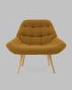 Кресло Stool Group Олби Квадро QH-8927K 875-7 brown горчичный фото 2