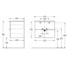 Тумба с раковиной Kerama Marazzi Piano белый, тумба PI.F.65\WHT + рак. PI.wb.65 фото 4