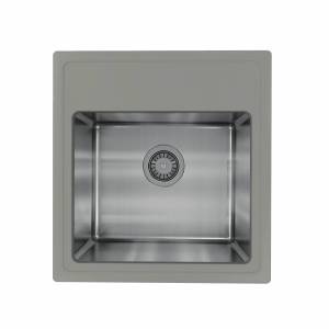 Мойка кухонная Florentina Комби 480 21.455.B0480.307 серый шелк