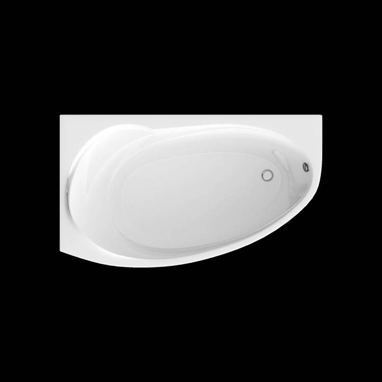 Акриловая ванна Marka One Julianna Mg 150x95 01дж1595л левая, белая, с каркасом