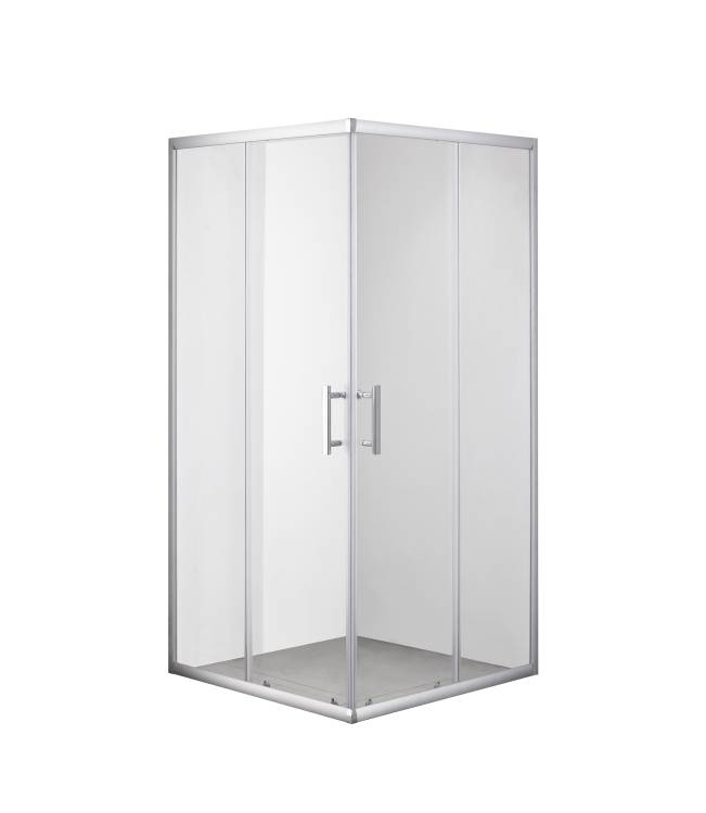 Душевой уголок Olive'S Mino U_MN-90PСS-SD-C профиль хром, стекло прозрачное, 90x90x180