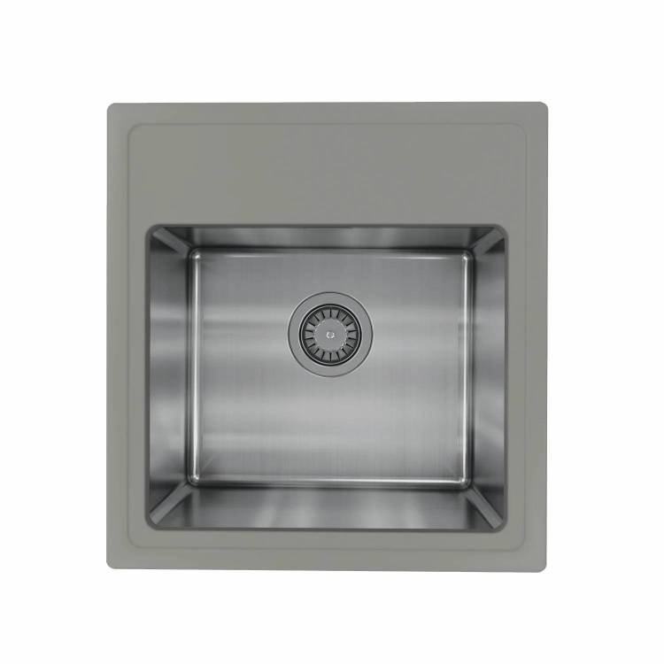 Мойка кухонная Florentina Комби 480 21.455.B0480.307 серый шелк