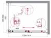 Душевой уголок BelBagno Acqua AH-1-140/90-C-Cr фото 2