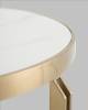 Стол журнальный Stool Group Калисто ECT-316-BRCG white/black светлая и темная керамика 90x90x45 фото 6