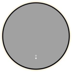 Зеркало Aquanet Контур 00367664 LED подсветка, подогрев, черное, D60