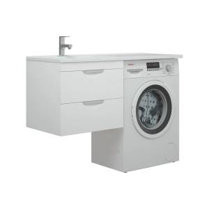 Тумба с раковиной Corozo Алиот 120 L, подвесная, под стиральную машину