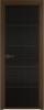 Межкомнатная дверь Profil Doors 5 AX цвет профиля Деорэ, стекло безопасное 6 мм мору черный 700x2000